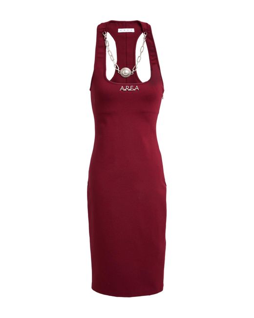 Area Red Midi Dress