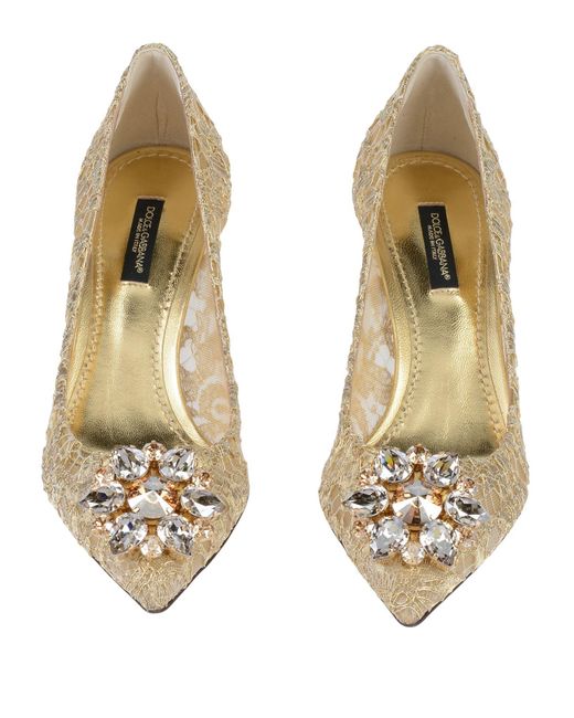 Dolce & Gabbana Natural Pumps Polyamide, Lambskin, Polyester