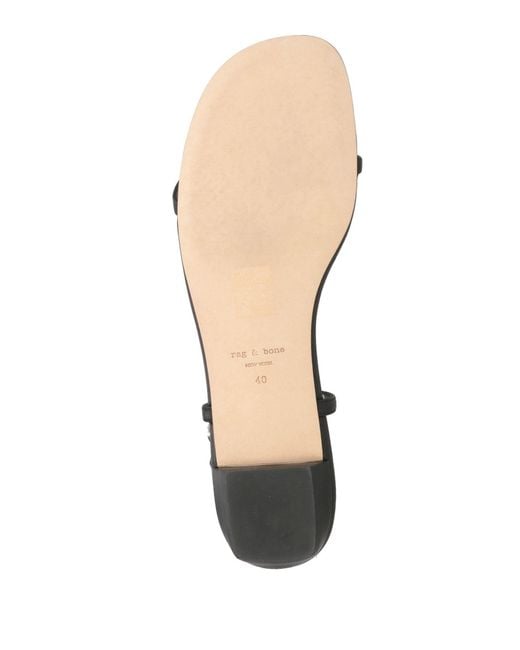 Rag & Bone Black Thong Sandal