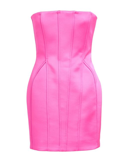 GIUSEPPE DI MORABITO Pink Fuchsia Mini Dress Polyester, Elastane