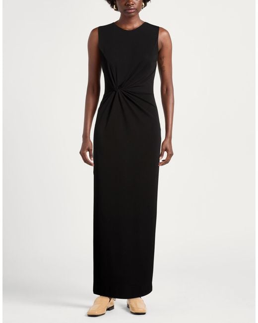 Relish Black Maxi Dress Polyester, Elastane