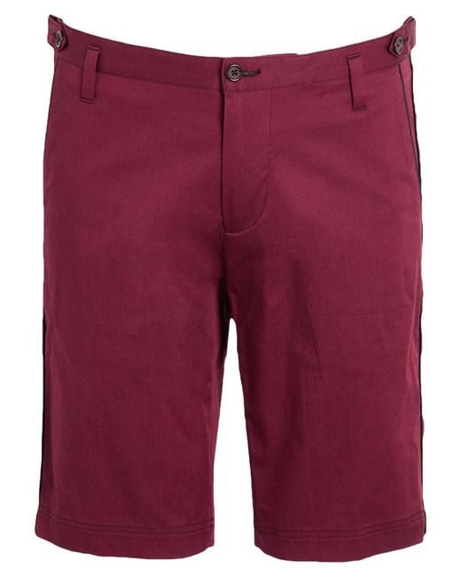 Dolce & Gabbana Red Shorts & Bermuda Shorts Cotton, Elastane for men