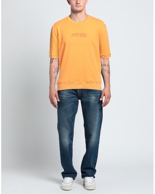 Autry Orange Sweatshirt for men