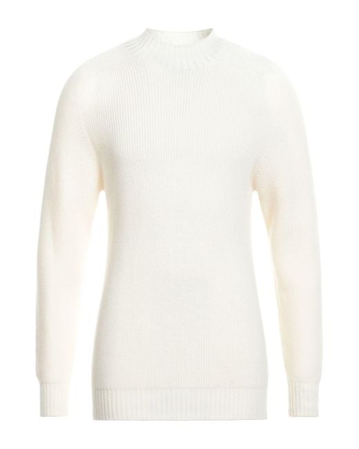 Gran Sasso White Turtleneck for men