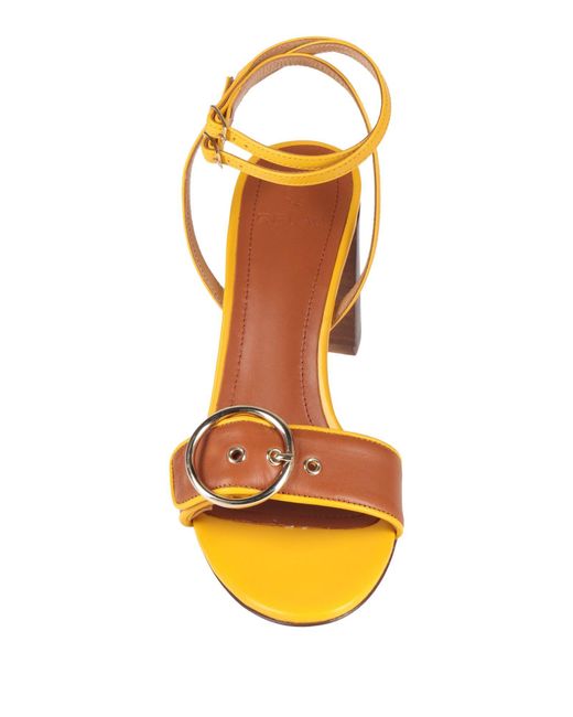 LAC Milano Metallic Sandals Leather