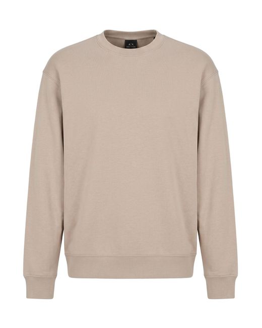 ARMANI EXCHANGE Natural Sweatshirt Cotton, Elastane for men