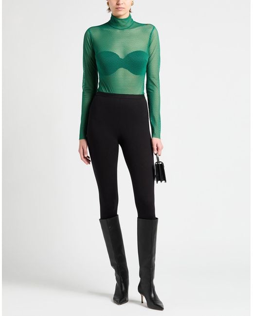 Elisabetta Franchi Green Bodysuit Polyamide, Elastane