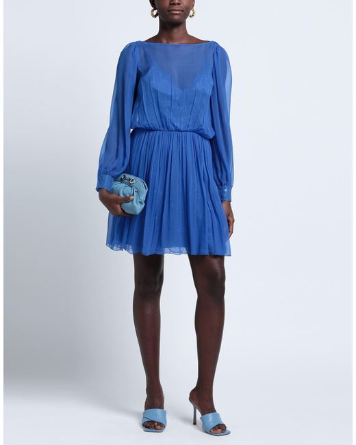Alberta Ferretti Blue Mini Dress