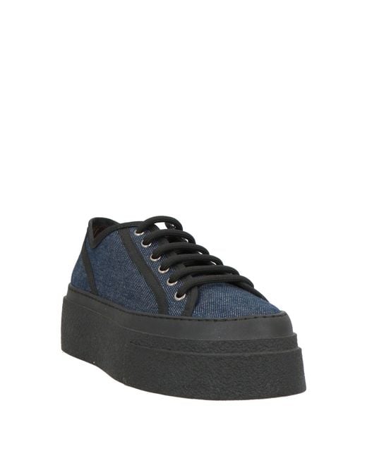 La Cabala Blue Sneakers Textile Fibers
