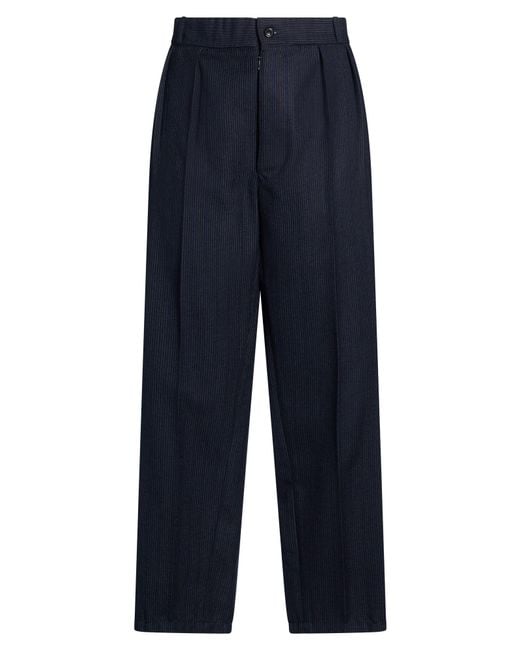 Maison Margiela Blue Midnight Pants Wool