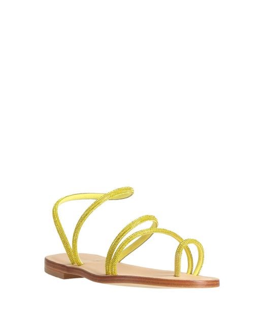 DG POSITANO Metallic Thong Sandals