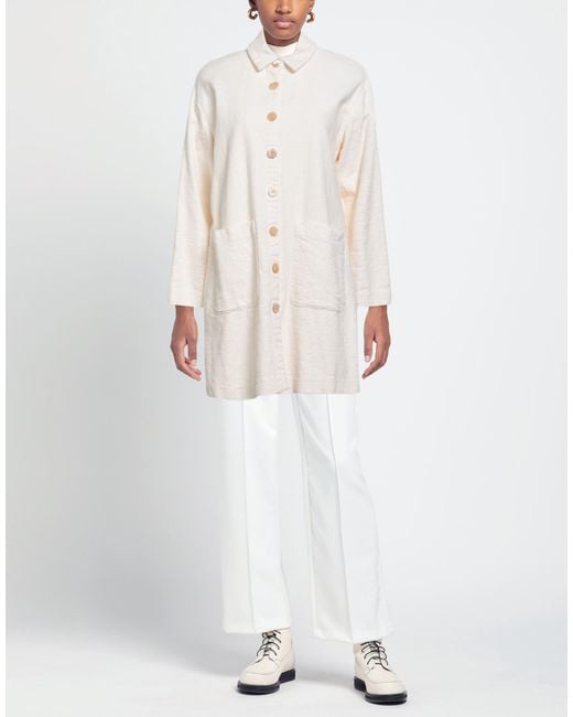 ALESSIA SANTI White Overcoat
