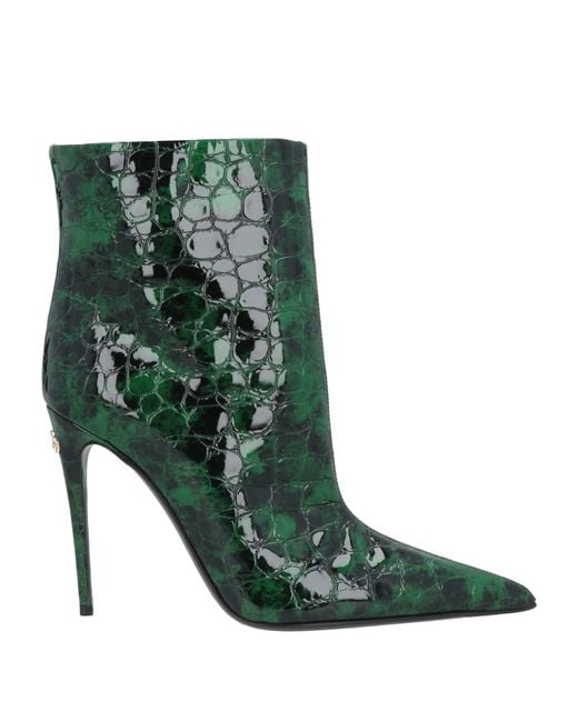 Dolce & Gabbana Green Ankle Boots