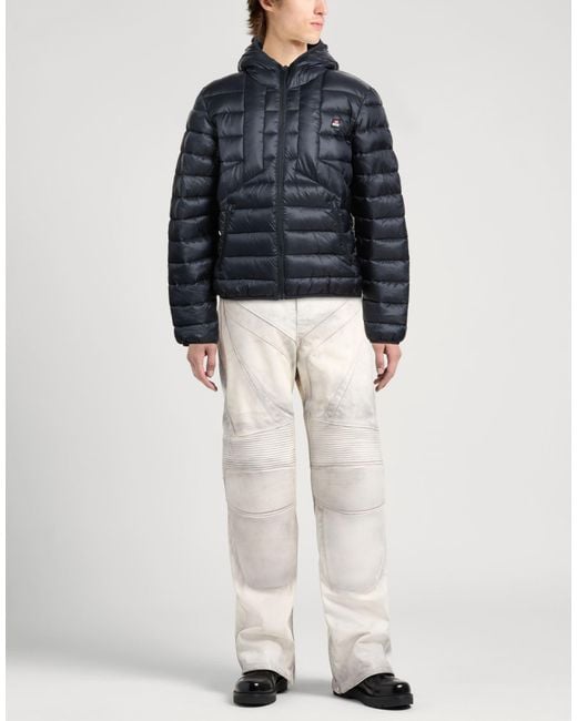 DIESEL Blue Midnight Puffer Polyester for men