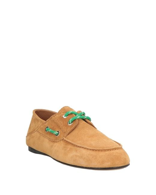 Sandro Brown Camel Loafers Leather