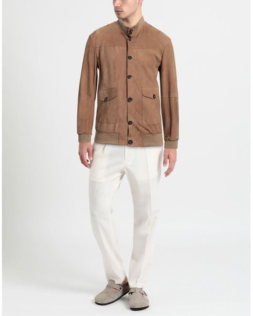 Luigi Bianchi Brown Jacket for men