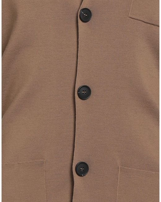 Alpha Studio Brown Cardigan for men