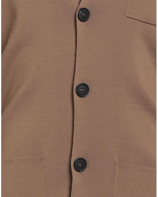Alpha Studio Brown Cardigan for men