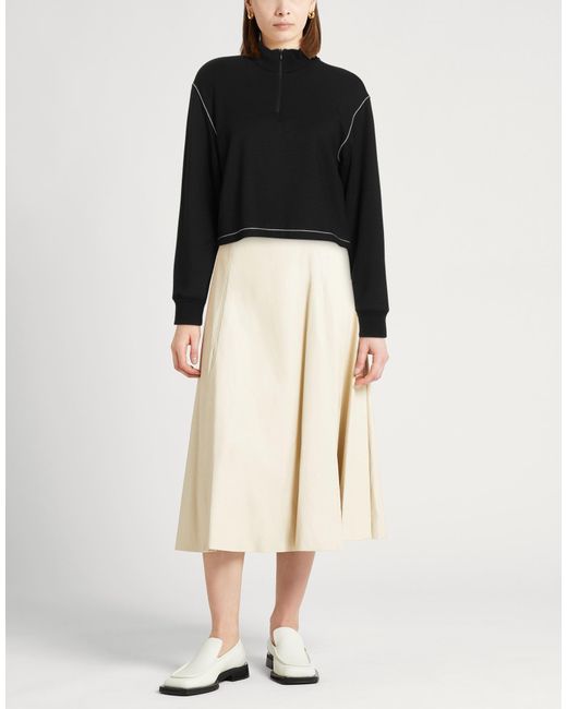Theory Black Sweatshirt Viscose, Elastane, Polyamide