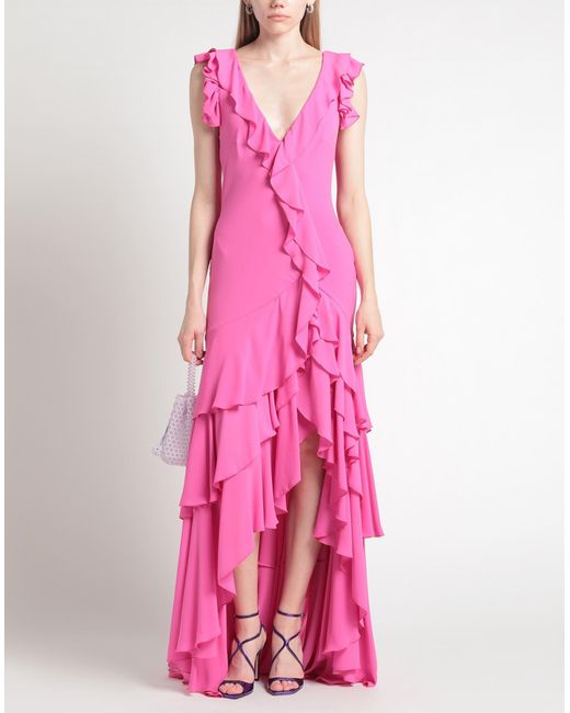 Vestido largo Gai Mattiolo de color Pink