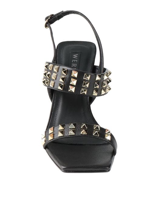 Werner Black Sandals Leather