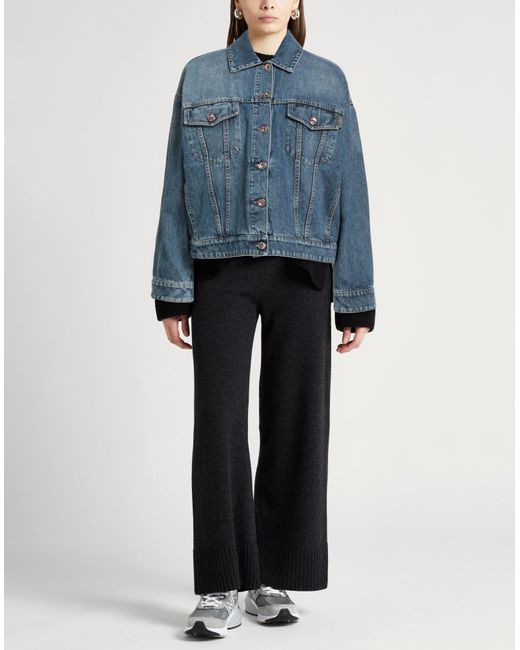 Brunello Cucinelli Blue Denim Outerwear