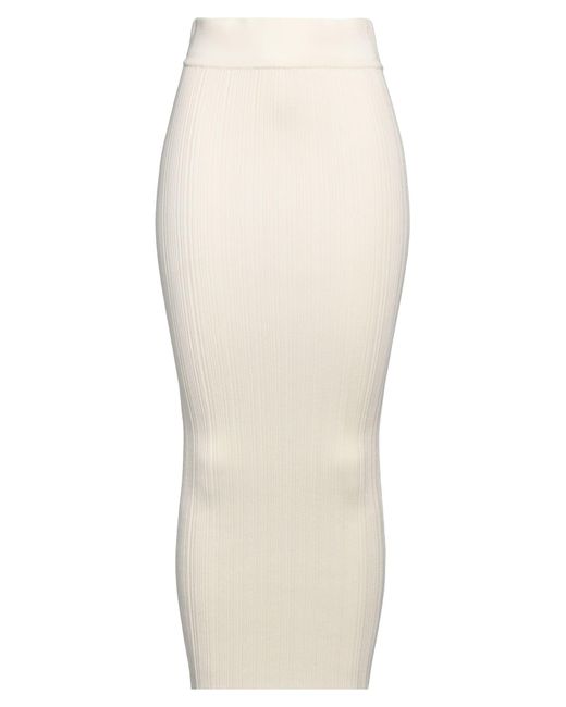 Isabel Benenato White Maxi Skirt