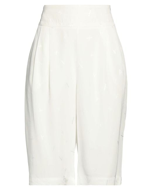 ARMANI EXCHANGE White Shorts & Bermuda Shorts