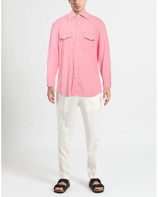 Grifoni Pink Shirt for men