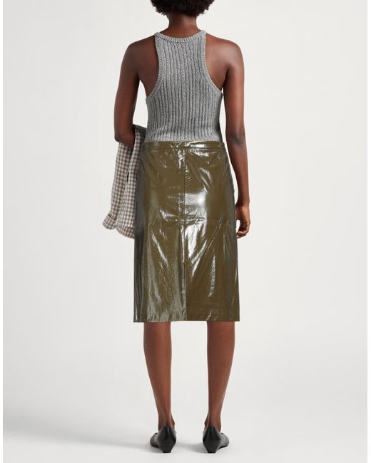 Sies Marjan Green Midi Skirt