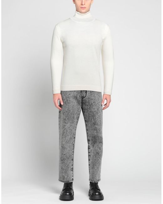 Roberto Collina White Turtleneck for men
