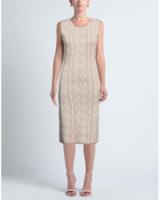 SKILLS & GENES Natural Midi-Kleid