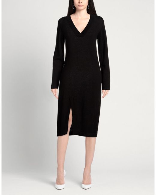 ALESSIA SANTI Black Midi Dresses