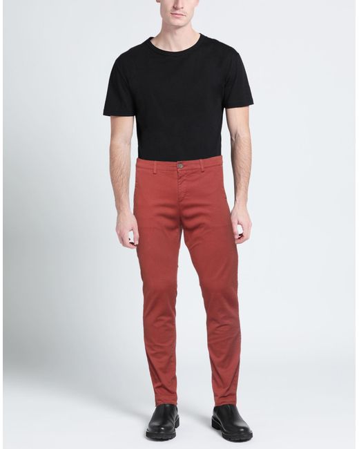 Maison Clochard Red Trouser for men