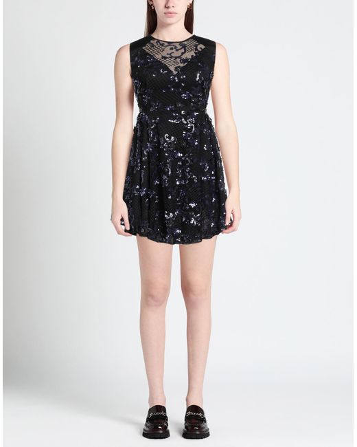 Three Floor Black Mini Dress