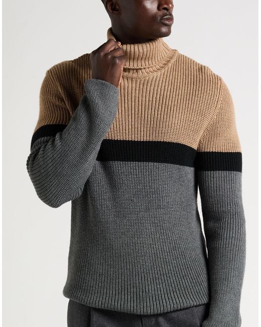 Exibit Gray Turtleneck Acrylic, Wool for men