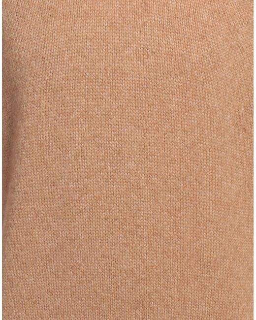 Brooksfield Brown Camel Turtleneck Wool, Polyamide for men