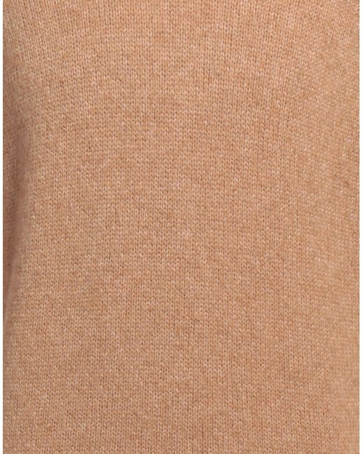 Brooksfield Brown Camel Turtleneck Wool, Polyamide for men