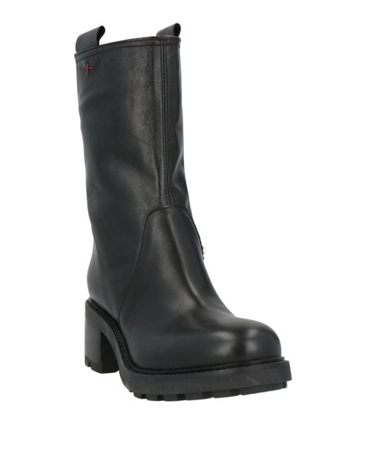 GIO+ Black Ankle Boots Leather