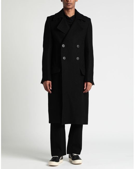 Rick Owens Black Coat for men