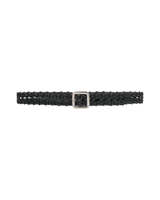 Jil Sander Black Belt Calfskin
