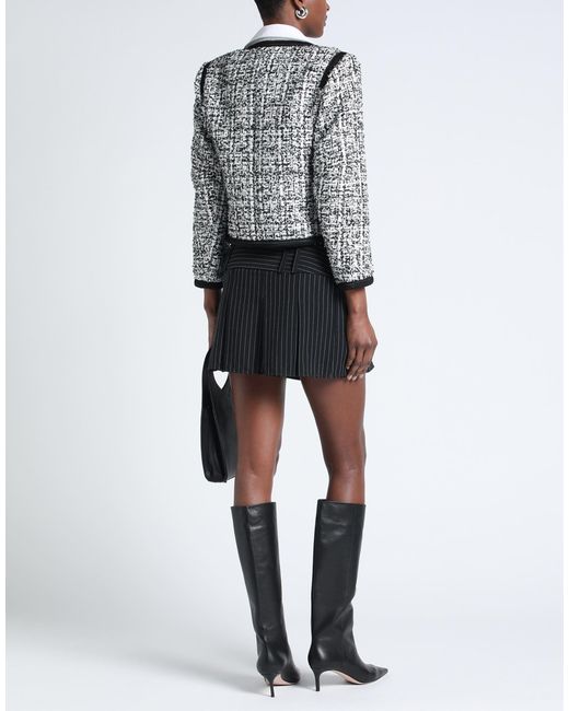 Sandro Black Sequin-embellished Metallic Tweed Jacket
