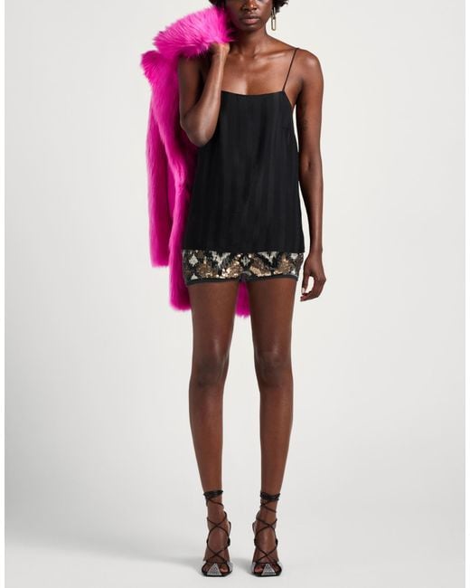 Elisabetta Franchi Black Shorts & Bermuda Shorts Polyamide, Elastane