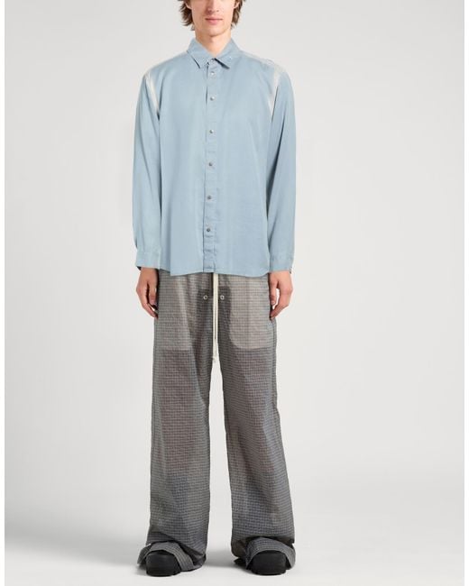 DIESEL Blue Shirt Lyocell for men