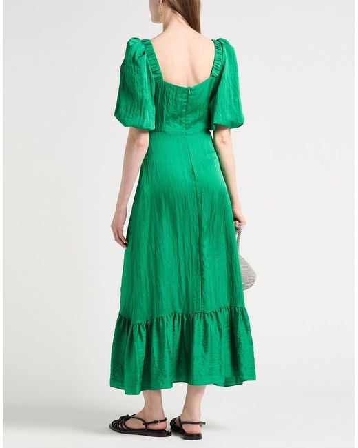Sandro Green Midi-Kleid
