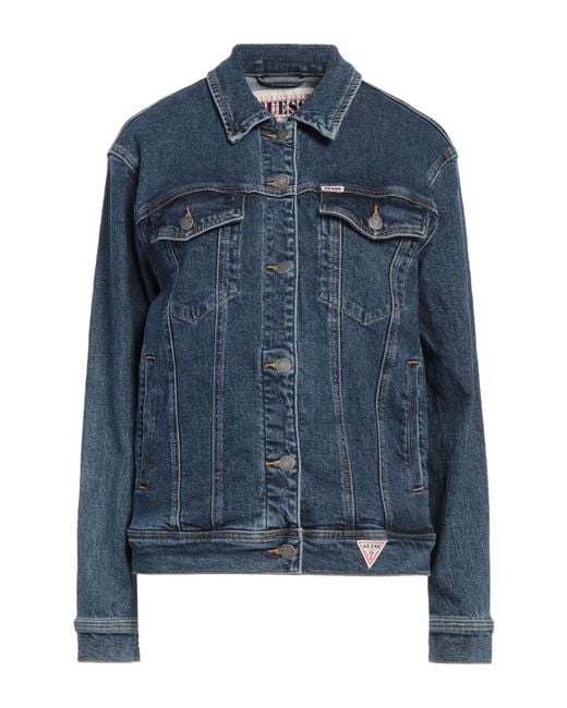 Guess Blue Denim Outerwear