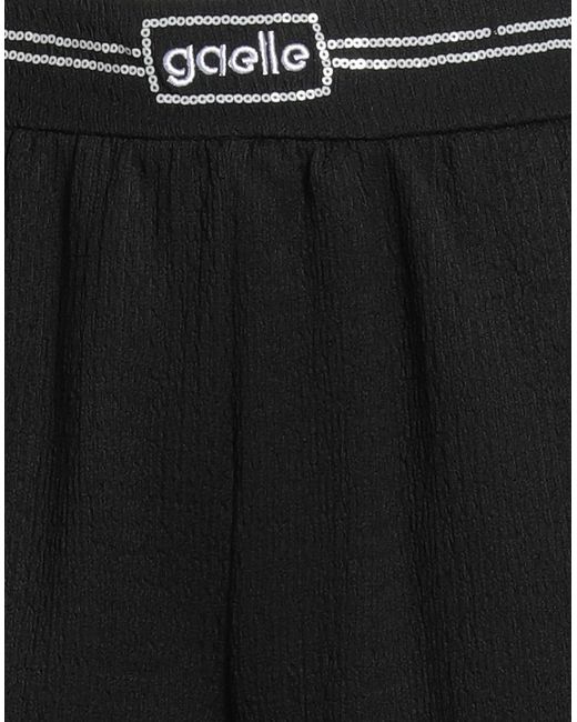 Gaelle Paris Black Shorts & Bermuda Shorts Polyester, Elastane