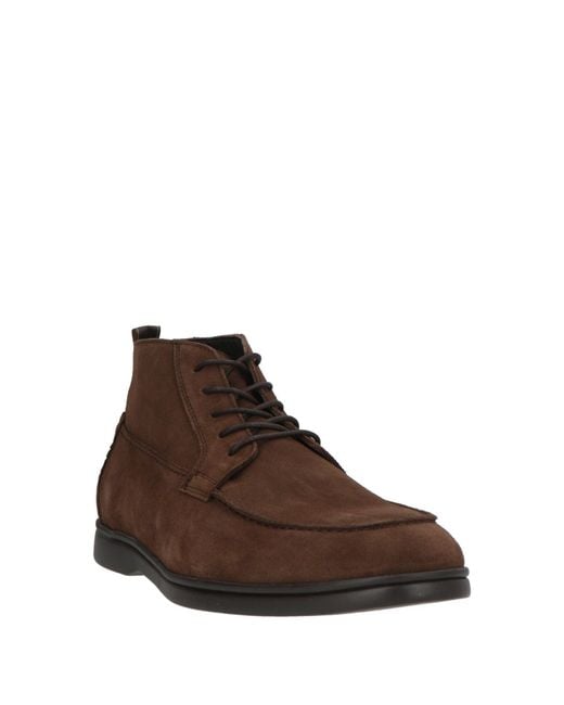 Hackett Brown Ankle Boots for men