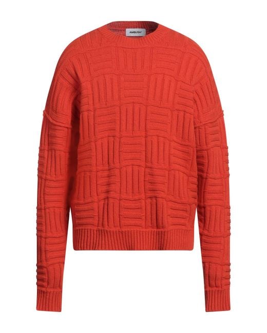 Ambush Red Sweater for men