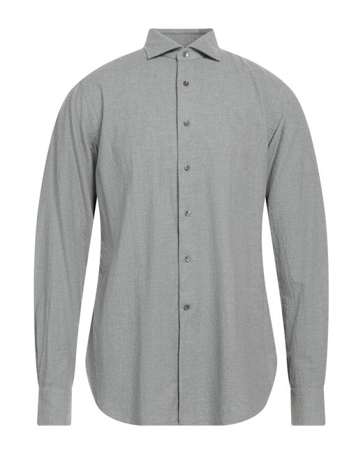 Alessandro Gherardi Gray Shirt Cotton for men